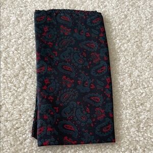 Vintage Paisley Patterned Silk Pocket Square